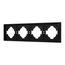 Изображение Рамка пластиковая FRM-TENDO-SFPL-4-BK (Arlight, Черный soft-touch)